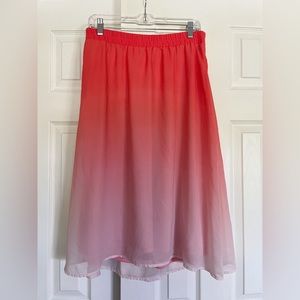 Old Navy Pink Ombré Skirt